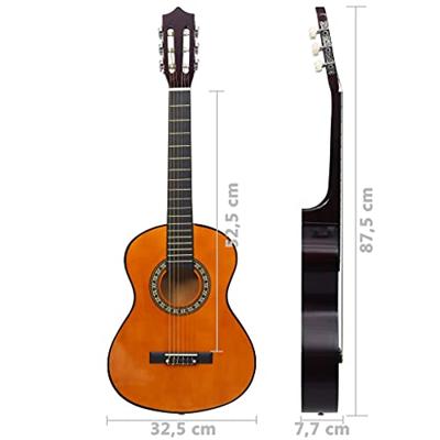 VidaXL Gitaar klassiek beginner kinderen 1/2 34" lindenhout