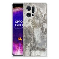 OPPO Find X5 | TPU | Siliconen hoesje | Beton Print - thumbnail