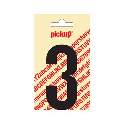 Plakcijfer Nobel 90 mm zwart 3 Pickup - Pickup