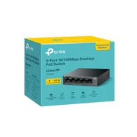 TP-Link LiteWave LS105P Unmanaged Fast Ethernet (10/100) Power over Ethernet (PoE) Zwart - thumbnail