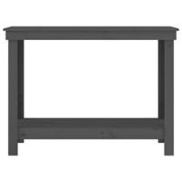 VidaXL Werkbank 110x50x80 cm massief grenenhout grijs - thumbnail