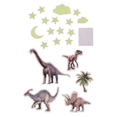 Johntoy Glow dino muurstickers