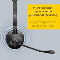 Jabra Engage 75 SE Stereo On Ear headset Bluetooth, DECT, Kabel Stereo Zwart Noise Cancelling Microfoon uitschakelbaar (mute), NFC - thumbnail