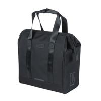 Basil grand fietsshopper - zwarte waterafstotende tas voor elektrische fietsen, 23l - thumbnail