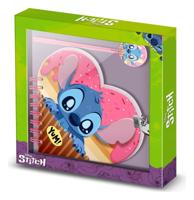 Lilo & Stitch Heart Diary & Pen Gift Set Muffin Pink - thumbnail