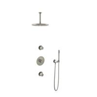 Hotbath Buddy - Inbouw Regendoucheset - 2 Stopkranen - Thermostatisch - Plafondbuis 15 cm - Hoofddouche 300 mm - Staafhanddouche - Waterbesparend - V02 - thumbnail