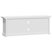 Tv-meubel 110x30x41 cm bewerkt hout wit - thumbnail