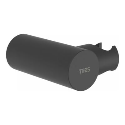 Handdouchehouder Tres Rond Ø 3.4x6.4x9.1 cm Mat Zwart