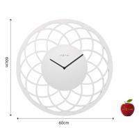 NeXtime klok 3115wi big dreamcatcher, ø60 cm, wall, white - thumbnail