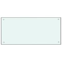 VidaXL Spatscherm keuken 90x40 cm gehard glas wit - thumbnail