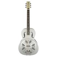 Gretsch G9221 Bobtail Round-Neck Steel Body elektrisch-akoestische resonatorgitaar - thumbnail