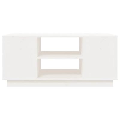 Salontafel 90x49x40,5 cm massief grenenhout wit Salontafel 90x49x40,5 cm massief grenenhout wit