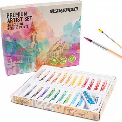 The Twiddlers acrylverfset Premium Artist 28 delig