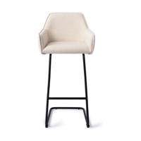 Jesper Home Barkruk 'Hofu' Arch Black, kleur Enoki (zithoogte 76cm) - thumbnail