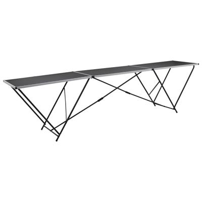 Behangtafel inklapbaar 300x60x78 cm MDF en aluminium