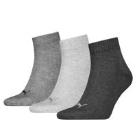 3-paar Quarter sokken - Elastisch katoenen sokken voor dames en heren - Zwart - Grijs - wit - Blauw - 38 - 38 - 38 - 38 - 38 - 38 - 38 - 38 - - thumbnail