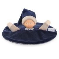 Corolle tidoudou - marineblauw knuffeldoek, 17cm - thumbnail