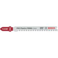 Bosch Accessories 2608655102 PRO Plastics PMMA clean T102BF Decoupeerzaagblad, 92 mm, 2-delig 2 stuk(s) - thumbnail
