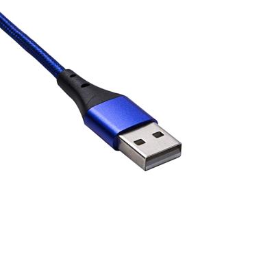 Akyga AK-USB-43 USB-kabel USB-A stekker, USB-C stekker 2.00 m Blauw Magnetische stekker