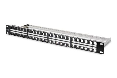 Digitus DN-91424 48 poorten Netwerkpatchpaneel 483 mm (19) CAT 6A 1 HE Meerdere kleuren Niet ingericht