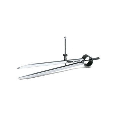 Beta Rechte steekpasser geharde rechte stalen punten 1680C 200 - 016800320