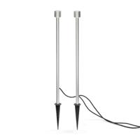 Konstsmide 7964-000 Spot Light Staande LED-buitenlamp Energielabel: G (A - G) Set van 2 stuks LED LED vast ingebouwd 6 W Aluminium - thumbnail