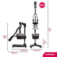 Cookinglife Citruspers - Gietijzer - Hevelmodel - Zwart - thumbnail
