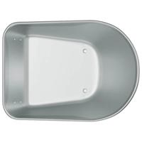 VidaXL Vervanging voor kruiwagenlade zilver 90 x 63 x 28 cm staal - thumbnail