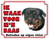 Rottweiler Waakbord - Ik waak voor mijn baas - thumbnail