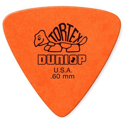 Dunlop 431P60 Tortex Triangle Plectrum 0.60mm 6-Pack
