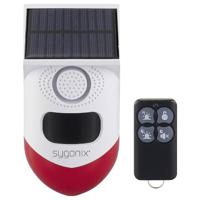 Sygonix Mini alarmsysteem Wit, Rood Met LED, Met bewegingsmelder, Met afstandsbediening, Op zonne-energie, Met WiFi 120 dB SY-6515320 - thumbnail