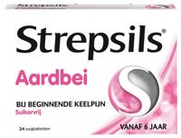 Strepsils Aardbei Suikervrij Zuigtabletten - thumbnail