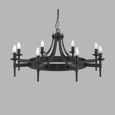 Searchlight Kasteel kroonluchterCartwheel II Ø 85cm - 2428-8BK