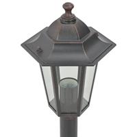 Paalverlichting voor tuin E27 110 cm aluminium brons 6 st - thumbnail