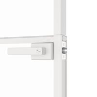 VidaXL Binnendeur 93x201,5 cm gehard glas en aluminium smal wit - thumbnail