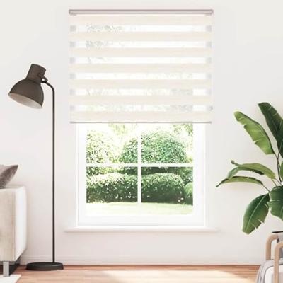 VidaXL Zebra rolgordijn 145x200 cm stofbreedte 140,9 cm marmerbeige - thumbnail