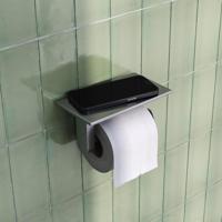 Toiletrolhouder Brauer Brushed Edition Met Planchet RVS Geborsteld PVD - thumbnail