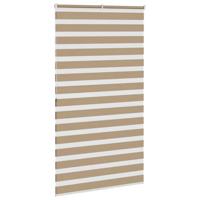 Zebra Blind 130x200 cm stofbreedte 125,9 cm polyester zandbruin - thumbnail