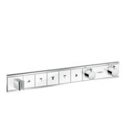 Hansgrohe RainSelect thermostaat afbouwdeel voor 5 functies, wit/chroom - thumbnail