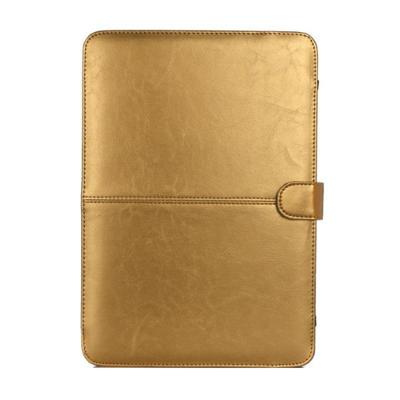MacBook Pro 15.4 inch A1707 Crazy Horse structuur beschermende PU leren Flip Hoes (goudkleurig)