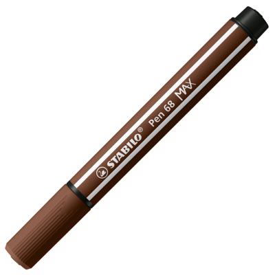 STABILO pen 68 max viltstift met dikke beitelpunt bruin