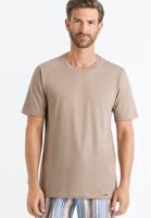 Hanro Heren Sleep & Lounge Living Leisure s/slv T- shirt bruin 075050 - thumbnail