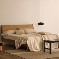 Kave Home Bed 'Elan' Notenhout, 160 x 200cm - thumbnail