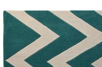 Tapijt DKD Home Decor Polyester Zig-zag Tweekleurig 120 x 180 x 2 cm - thumbnail