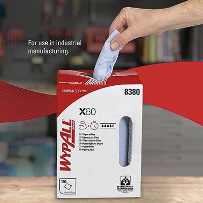 Kimberly-Clark Poetsdoek | L420xB245ca. mm | blauw | 1 laags, geperforeerd, met reliëf | doos | 1 stuk - 8380 - 8380 - thumbnail