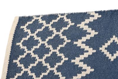 Tapijt DKD Home Decor Blauw Wit Arabisch (120 x 180 x 1 cm)