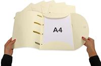 Tarifold smartfolder, geperforeerde showtas, ft A4, pak van 6 stuks, beige - thumbnail