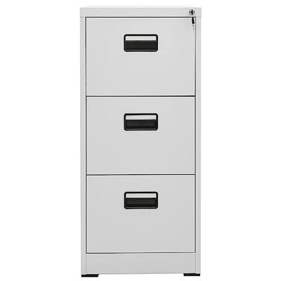 VidaXL Archiefkast 46x62x102,5 cm staal lichtgrijs