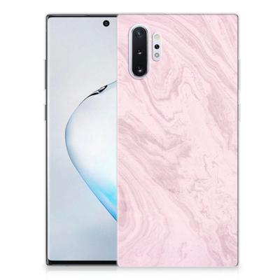 Samsung Galaxy Note 10 Plus | TPU | Siliconen hoesje | Marble Pink - Origineel Cadeau Vriendin