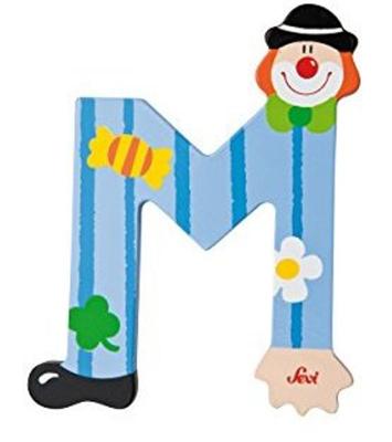 Sevi letter clown m: 10 cm (81749)